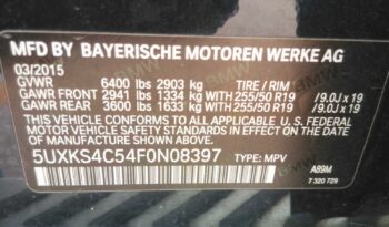 2015 BMW X5 XDrive35d AWD 5UXKS4C54F0N08397 full