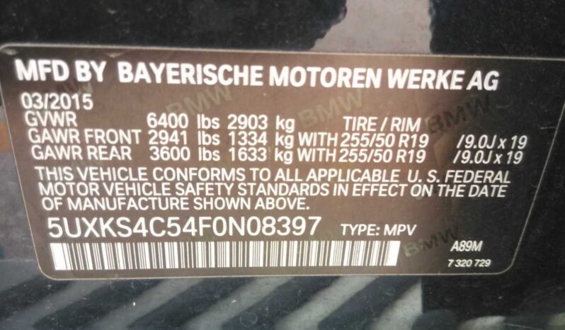 2015 BMW X5 XDrive35d AWD 5UXKS4C54F0N08397 full