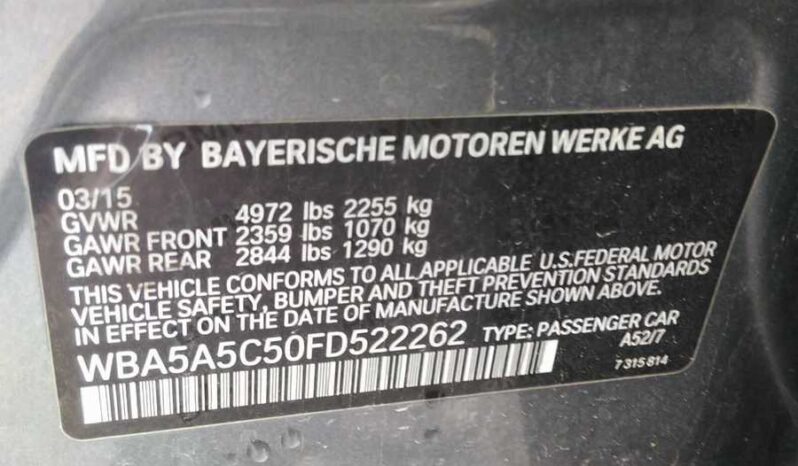 2015 BMW 528i WBA5A5C50FD522262 full