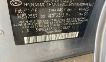 2016 Hyundai Sonata 2.4L FWD 5NPE24AF3GH394830 full