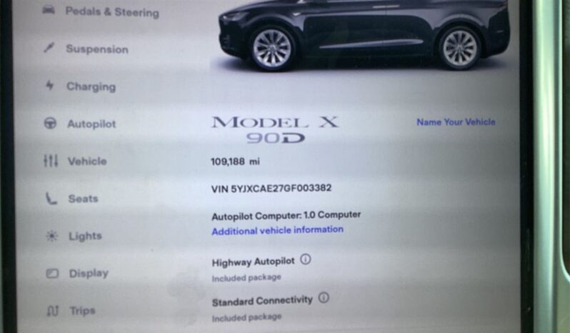 2016 Tesla Model X 90D AWD 5YJXCAE27GF003382 full