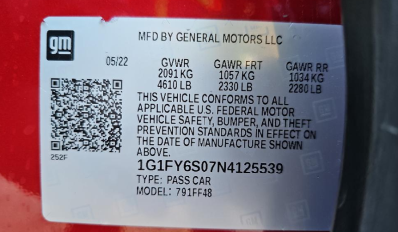 2022 Chevrolet Bolt EUV LT 1G1FY6S07N4125539 full